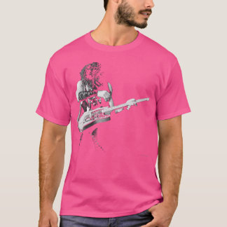 Prince Playing Guitar Live By Virgina Turbett T-Shirt