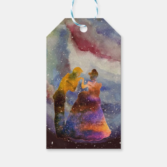 Prince Princess Art Custom Gift Tag (Front)