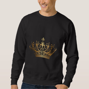 Prince Princess King Queen Crown Novelty Graphic Sweatshirt