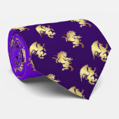 Prince & Princess Purple Gryphon Royal Mens Tie (Rolled)