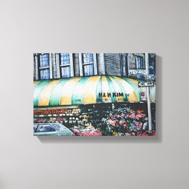 Prince Street Corner, New York City Canvas Print (Front)