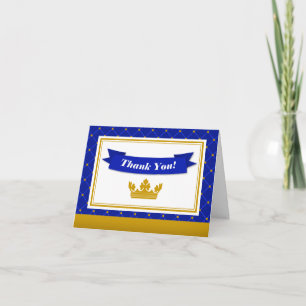 Prince Thank You Card Folded Note Card