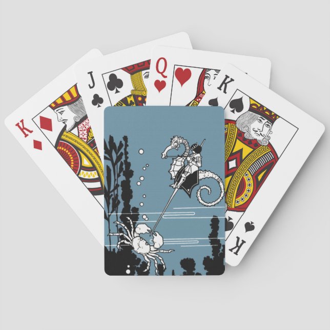 Prince & The  Seahorse Playing Cards (Back)