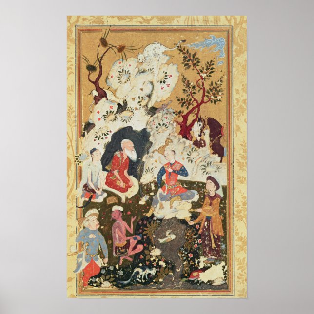 Prince visiting an Ascetic Poster (Front)