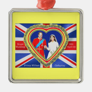 Prince William and Catherine Royal Wedding Metal Tree Decoration