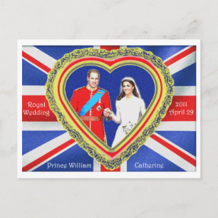 Prince William and Catherine Royal Wedding Postcard