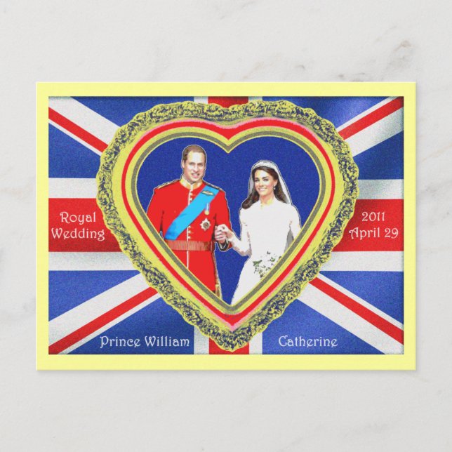 Prince William and Catherine Royal Wedding Postcard (Front)