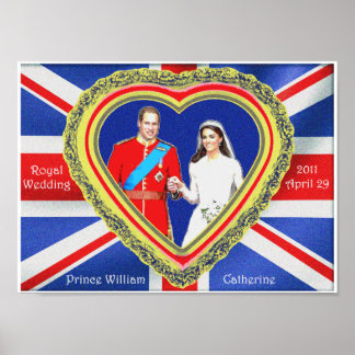 Prince William and Catherine Royal Wedding Poster