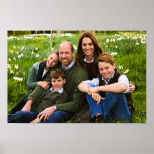 Prince William and family Dec 2025 stylised Poster