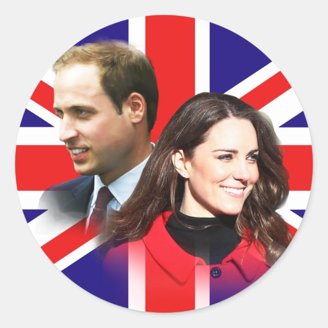 Prince William & Kate Middleton Stickers (Front)