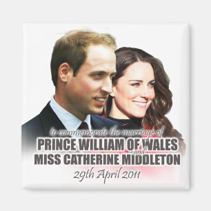 Prince William & Kate Royal Wedding Magnet