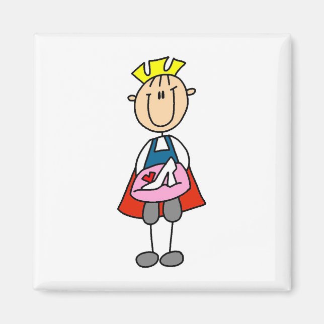 Prince With Glass Slipper tshirts and Gifts Magnet (Front)