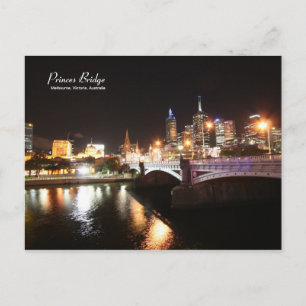Princes Bridge Melbourne Australia postcard