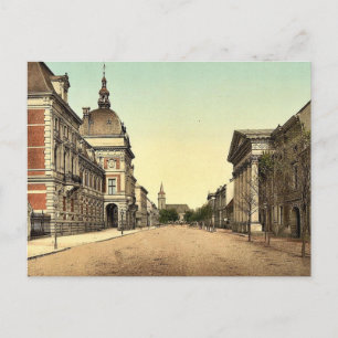 Prince's castle and Cavalier Street, Anhalt, Germa Postcard