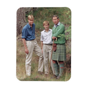 Princes Charles William Harry 1995 Magnet