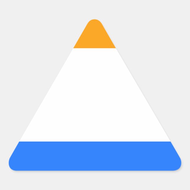 Prince's Flag Triangle Sticker (Front)