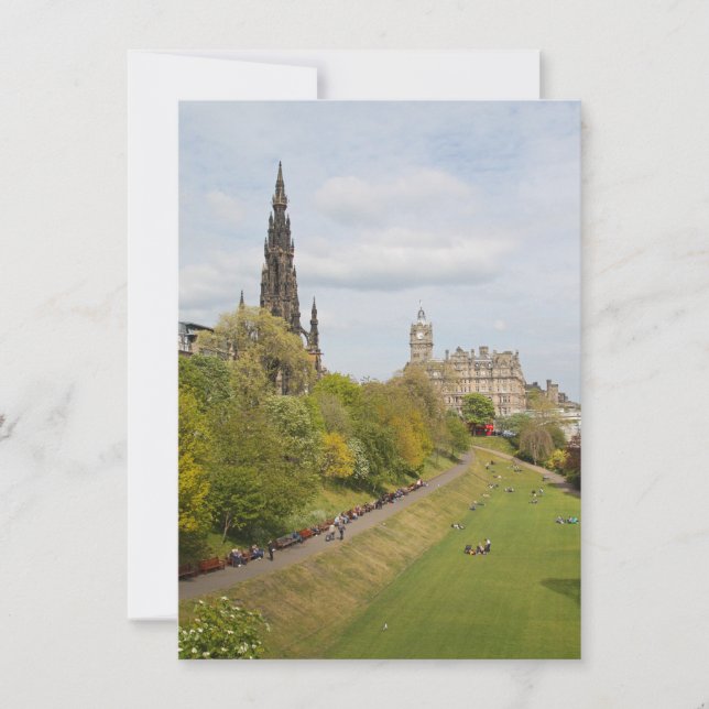Princes Street Gardens, Edinburgh, Scotland card (Front)