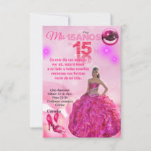 Princess 15-year-old digital invitation