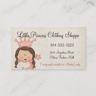 Princess 1 Child Business Cards