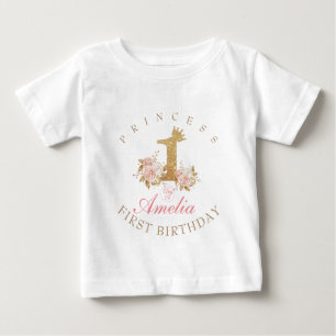  Princess 1st Birthday  Baby T-Shirt