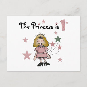 Princess 1st Birthday Tshirts and Gifts Postcard