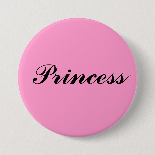 Princess 7.5 Cm Round Badge (Front)