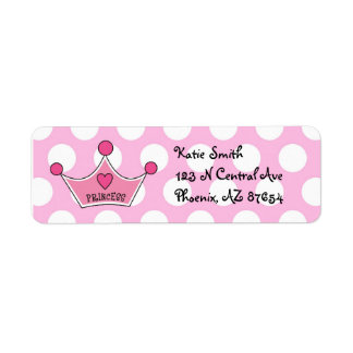 Princess Address Labels