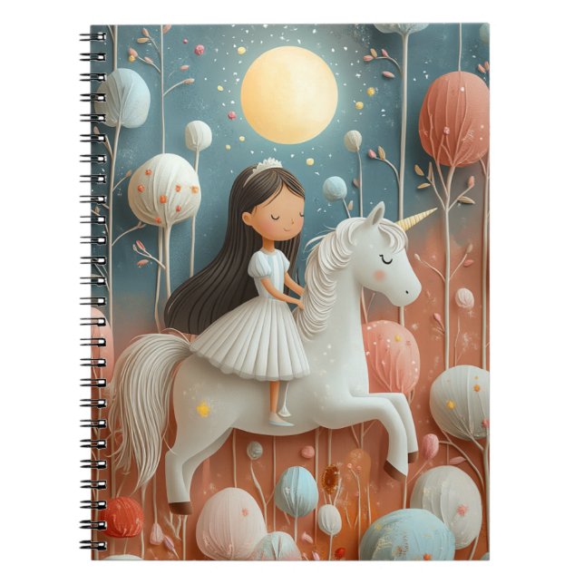 Princess Adventure Unicorn Journal – Whimsical (Front)