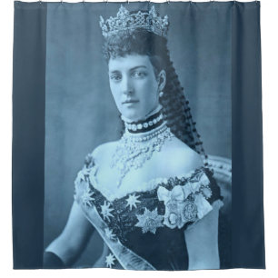 Princess Alexandra of Denmark in blue Shower Curtain