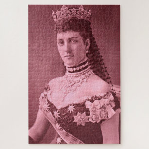 Princess Alexandra of Denmark in pink Jigsaw Puzzle