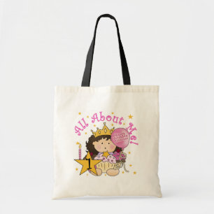 Princess All About Me 1st Birthday Tshirts Tote Bag