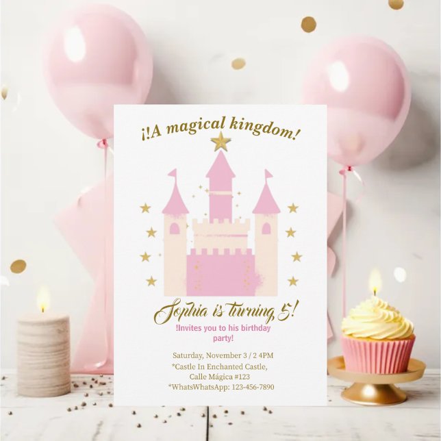 Princess and Castle Birthday Invitation | "Childre (Creator Uploaded)