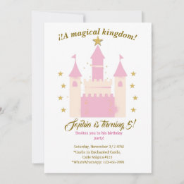 Princess and Castle Birthday Invitation | "Childre