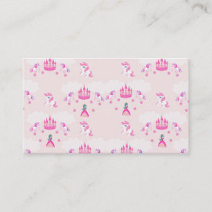 Princess and castle pattern Business Card