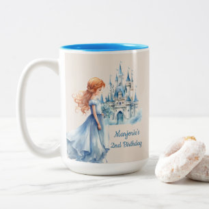 Princess and Castle Two-Tone Coffee Mug