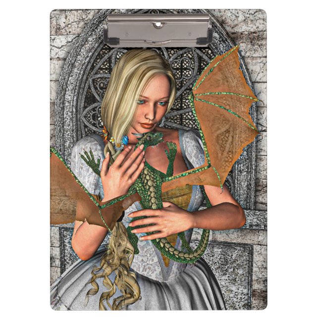Princess and Dragon Clipboard (Front)