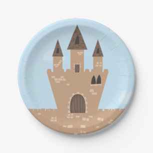 Princess and Enchanted Castle Paper Plate