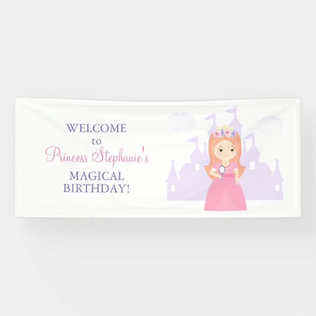 Princess and Her Magical Mirror Banner (Horizontal)