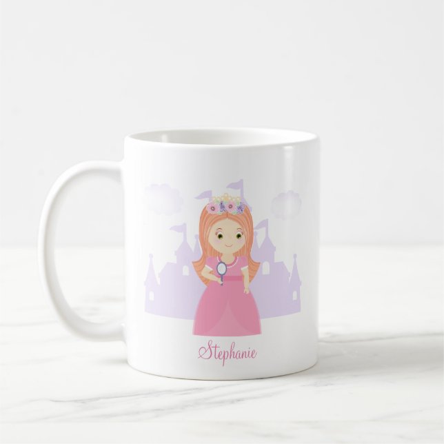 Princess and Her Magical Mirror Coffee Mug (Left)