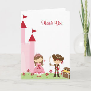 Princess and Pirate Note Card