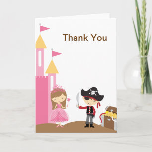 Princess and Pirate Note Card