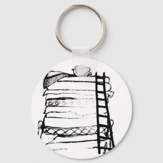Princess and the pea key ring