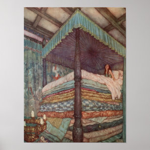 Princess and the Pea Poster Rackham Fairytale