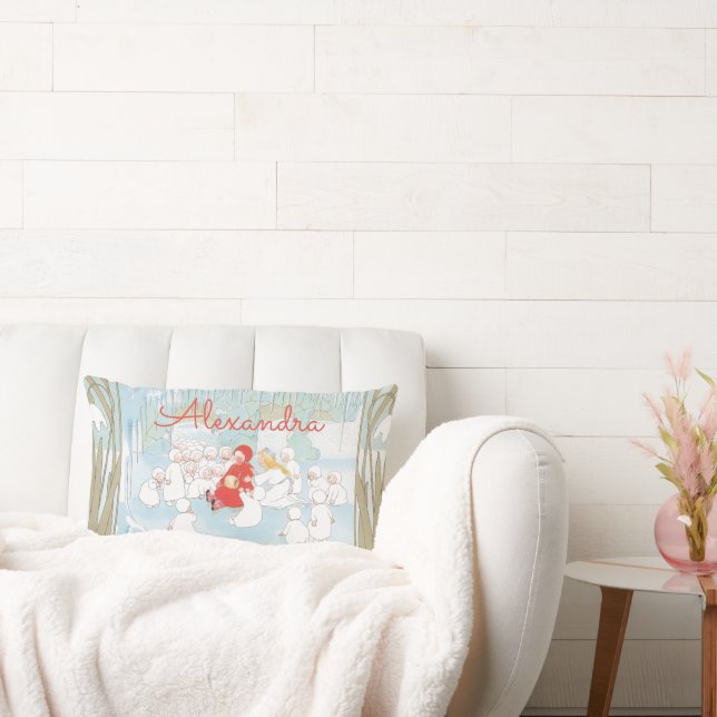 Princess and the Snow Children Sibylle Von Olfers  Lumbar Cushion (Couch)