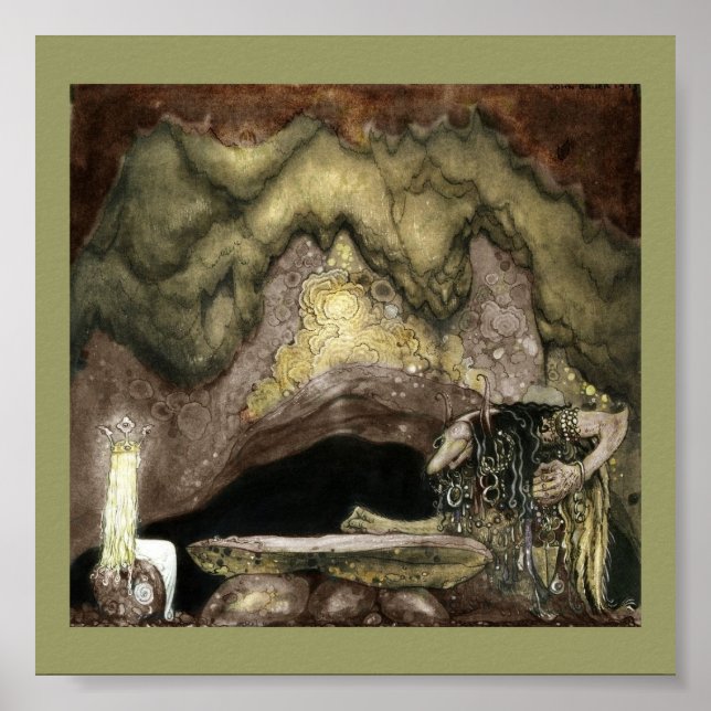 Princess and Troll at a Table Poster (Front)