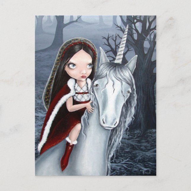 Princess and Unicorn Postcard (Front)