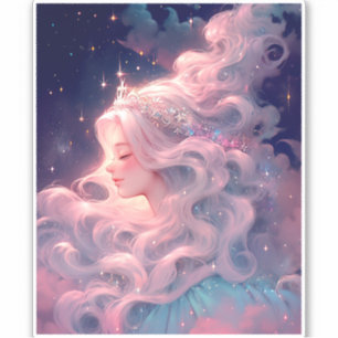 Princess Anime Girl Made Of Stars