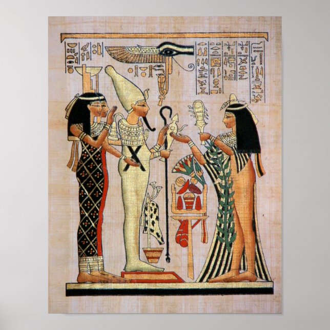 Princess Approaches Osiris, Isis and Nephtys Poster (Front)