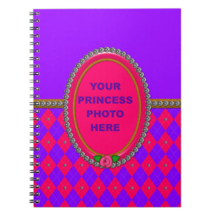 Princess Argyle Frame-Spiral Notebook