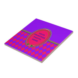 Princess Argyle Frame-Square Tile
